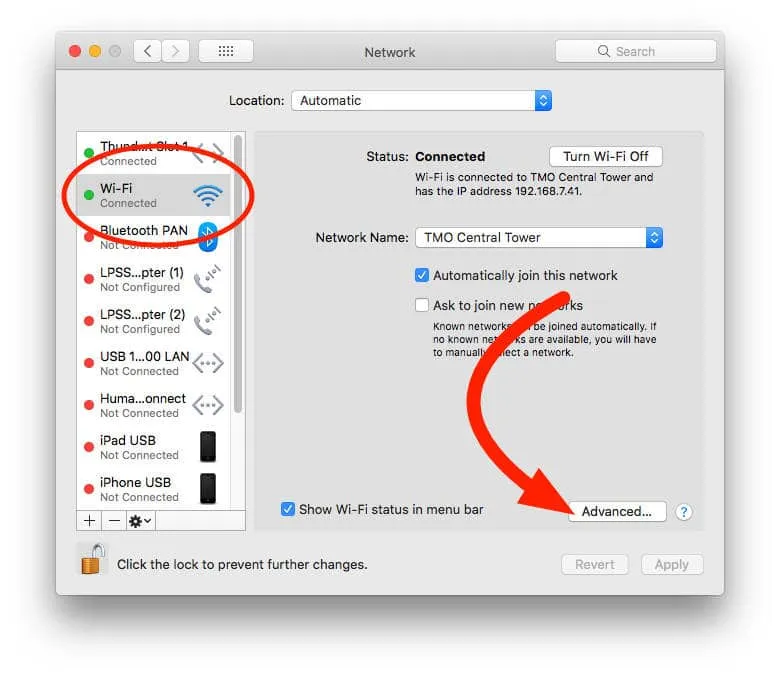 Change DNS on macOS
